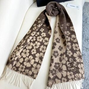 Chanel cashmere knitted scarf for men and women